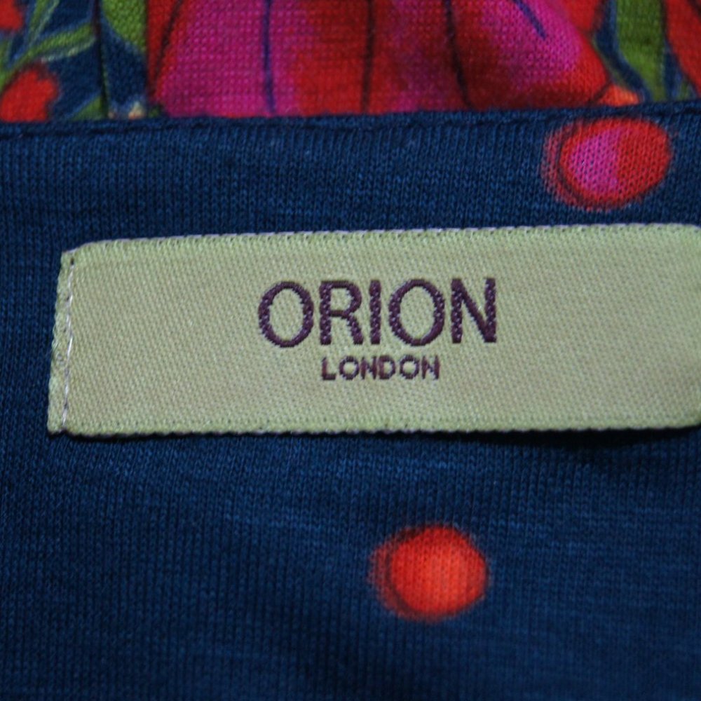 ORION LONDON | Multi Color Top Floral Elastic Waist Anthropologie - Picture 7 of 7